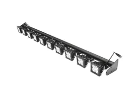 ZROADZ Multi-LED Roof Cross Bar w/ (10) 3-Inch ZROADZ Light Pods Jeep Gladiator 2019-2025