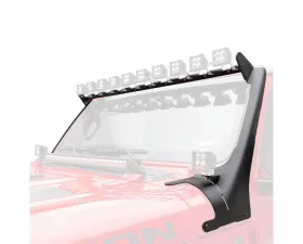ZROADZ Multi-LED Roof Cross Bar and 2-Pod A-Pillar Brackets Jeep Gladiator 2019-2025