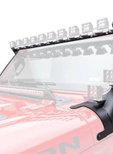ZROADZ Multi-LED Roof Cross Bar and 4-Pod A-Pillar Brackets Jeep Gladiator 2019-2025                                     - Z934931-BK4 - Image 6