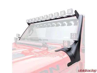 ZROADZ Multi-LED Roof Cross Bar and 4-Pod A-Pillar Brackets Jeep Gladiator 2019-2025 - Z934931-BK4