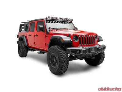 ZROADZ Multi-LED Roof Cross Bar and 2-Pod A-Pillar Complete Kit w/ (12) 3-Inch ZROADZ Light Pods Jeep Gladiator 2019-2025 - Z934931-KIT2AW
