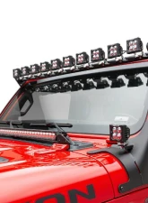 ZROADZ Multi-LED Roof Cross Bar and 2-Pod A-Pillar Complete Kit w/ (12) 3-Inch ZROADZ Light Pods Jeep Gladiator 2019-2025                                     - Z934931-KIT2AW - Image 3