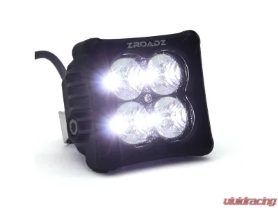 ZROADZ Multi-LED Roof Cross Bar and 2-Pod A-Pillar Complete Kit w/ (12) 3-Inch ZROADZ Light Pods Jeep Gladiator 2019-2025 - Z934931-KIT2AW