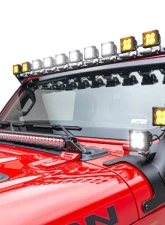 ZROADZ Multi-LED Roof Cross Bar and 4-Pod A-Pillar Complete Kit w/ (14) 3-Inch ZROADZ Light Pods Jeep Gladiator 2019-2025                                     - Z934931-KIT4AW - Image 9