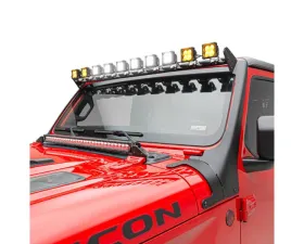ZROADZ Multi-LED Roof Cross Bar and A-Pillar Kit w/ (10) 3-Inch ZROADZ Light Pods Jeep Gladiator 2019-2025