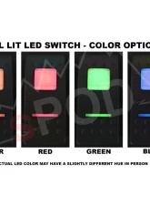 sPOD Amber LED 8-Switch Panel Jeep Wrangler JK 2009-2018                                     - 860865 - Image 2