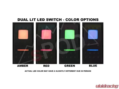 sPOD Amber LED 8-Switch Panel Jeep Wrangler JK 2009-2018 - 860865