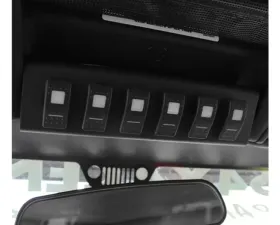 sPOD BantamX w/ Green LED Switch Panel Jeep Wrangler JK 2007-2008