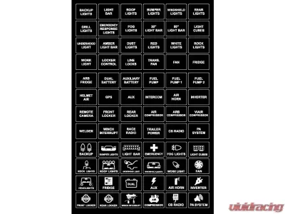 sPOD HD Switch Panel 8 Circuit Systems Universal - 8800HDADD