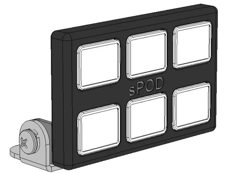 sPOD Universal SourceLT w/ Mini6 84" Battery Cables - SLM6UNI84