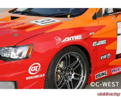 C-West FRP Front Fenders Mitsubishi Evo X 2007+ - CWT-CCZ02AFFFR