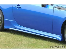 C-West Crystal Black Silica Side Skirt Subaru BRZ ZC6 2012+
