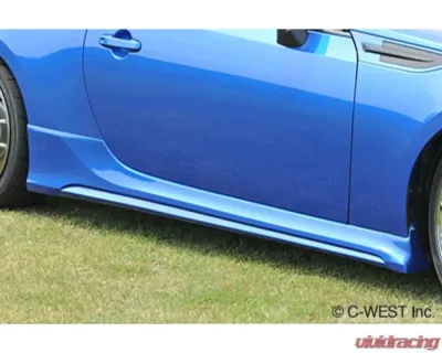 C-West Crystal Black Silica Side Skirt Subaru BRZ ZC6 2012+ - CWT-CZN601ASSBKAB