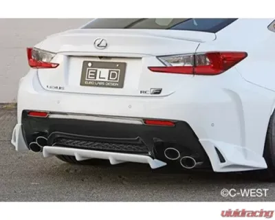 C-West FRP Rear Diffuser & Rear Underfin Lexus RC-F 2014-2019 - CWT-EUS02A-RFFR