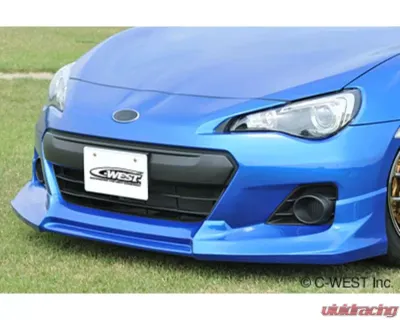 C-West ABS 37J Satin White Pearl Front Half Spoiler Subaru BRZ ZC6 2012+ - CWT-CZC601A-FH37J