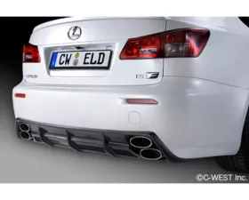 C-West CFRP Type-1 Rear Diffuser Lexus IS-F 2013+