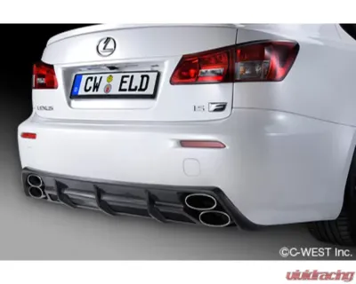 C-West CFRP Type-1 Rear Diffuser Lexus IS-F 2013+ - CWT-EUS01A-RD1CF