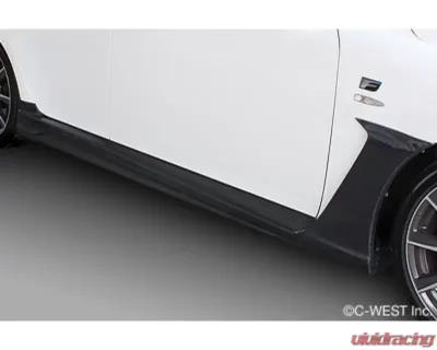 C-West CFRP Side Skirt Lexus IS-F 2013+ - CWT-EUS01A-SSCF