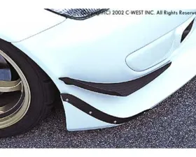 C-West CFRP Front Canards for N1 Type1 Front Bumper Honda S200 1999-2009