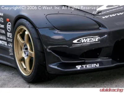 C-West CFRP Front Canards for N1 Type2 Front Bumper Honda S200 1999-2009 - CWT-CAP02A-FCCF