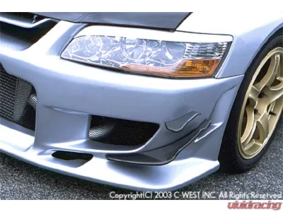 C-West PCC Front Canards Mitsubishi Evo 8 2003-2005 - CWT-CCT01A-FCPC