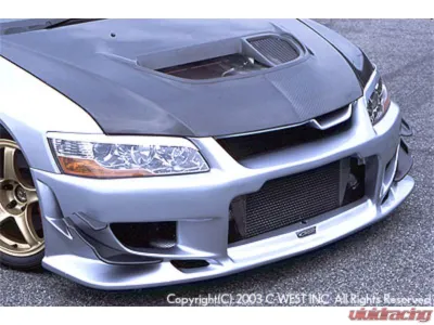 C-West PCC Under Panel for N1 Front Bumper Mitsubishi Evo 8 2003-2005 - CWT-CCT01B-UPPC