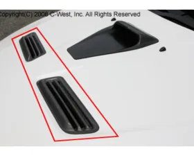 C-West CFRP Bonnet Air Outlet Ducts Mitsubishi Evo X 2007