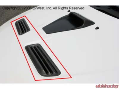 C-West CFRP Bonnet Air Outlet Ducts Mitsubishi Evo X 2007 - CWT-CCZ01A-BAOCF