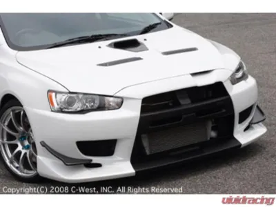 C-West PFRP Front Bumper Mitsubishi Evo X 2007 - CWT-CCZ01A-FBPF