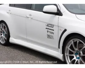 C-West PFRP Side Skirt Mitsubishi Evo X 2007