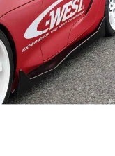 C-West CFRP Side Under Spoiler Toyota Supra 2019                                     - CWT-CDB01A-SFCF - Image 2