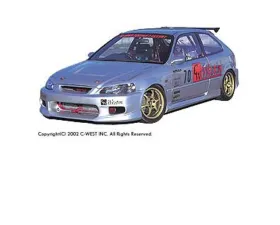 C-West PFRP 3P Aero Set Honda Civic 1998-2000