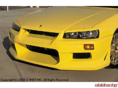 C-West PFRP Front Bumper Nissan Skyline 1999-2002 - CWT-CER3401A-FBPF