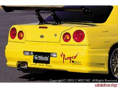 C-West PFRP Rear Bumper Nissan Skyline 1999-2002 - CWT-CER3401A-RB2PF