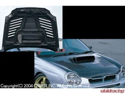 C-West FRP Super Aero Hood Subaru Impreza 2000-2004 - CWT-CGD01A-ABFR