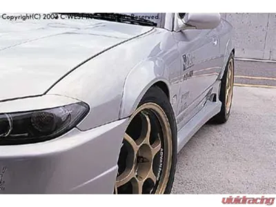 C-West FRP Over Fender Kit Front | Rear Nissan S15 1999-2002 - CWT-CS1501A-OFFR