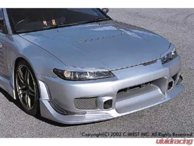 C-West FRP Type GT Front Bumper Nissan S15 1999-2002 - CWT-CS15GTA-FBFR