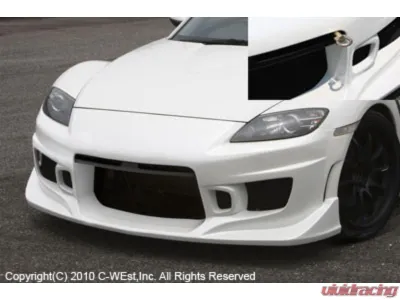 C-West PFRP Front Bumper Mazda RX-8 2003-2008 - CWT-CSE301A-FBPF