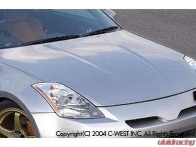 C-West FRP Aero Hood, No Louver Nissan 350Z 2002-2005 - CWT-CZ3301A-LBFR