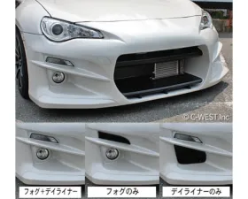 C-West PFRP Front Bumper, w/Fog Subaru BRZ 2012