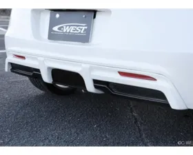 C-West ABS Rear Diffuser, Premium Black Pearl X Matt Black Honda CR-Z 2010-2017