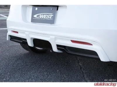 C-West ABS Rear Diffuser, Premium White Pearl X Matt Black Honda CR-Z 2010-2017 - CWT-CZF101ARDWAB