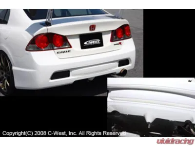 C-West PFRP Rear Bumper Honda Civic 2007-2010 - CWT-CZF201A-RBPF