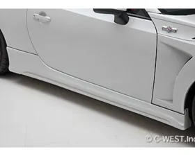 C-West ABS Side Skirt, Crystal White Pearl (K1X) Toyota GT86 2012-2016