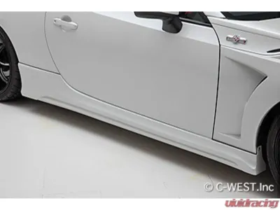 C-West ABS Side Skirt, Crystal White Pearl (K1X) Toyota GT86 2012-2016 - CWT-CZN601ASSCPAB