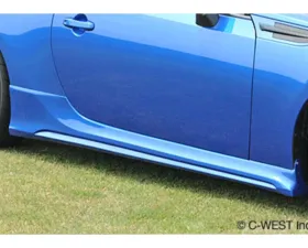 C-West ABS Side Skirt, Satin White Pearl (37J) Subaru BRZ 2012