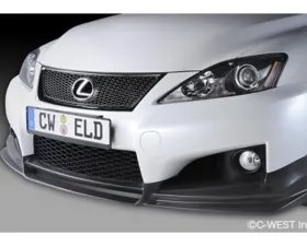 C-West CFRP Front Half Spoiler, Twill Weaves Lexus IS F 2013