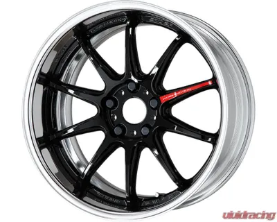 Work Wheels Emotion ZR10 2P 18x9.5 5x114.3 in Glim Black GTK Center w/ Anodized Polished - WK-EZR10-2P-1895