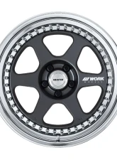 Work Wheels Meister L1 3P 18x9.0 5x120 +14mm R-Disk (MGM) Matte Gunmetal (58mm lip size)                                     - WL13P189014RVMGM - Image 2