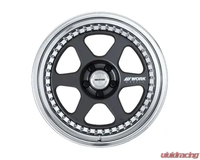 Work Wheels Meister L1 3P 18x9.0 5x120 +14mm R-Disk (MGM) Matte Gunmetal (58mm lip size) - WL13P189014RVMGM